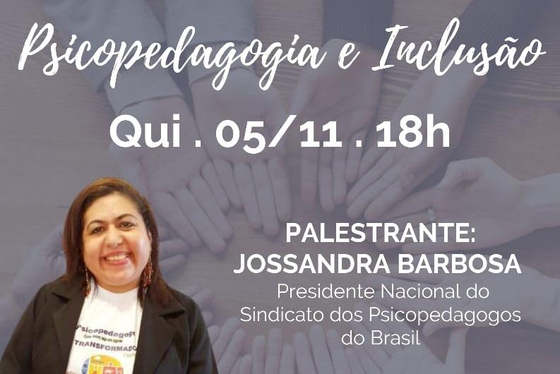 Live do PAIC com a psicopedagoga Jossandra Barbosa