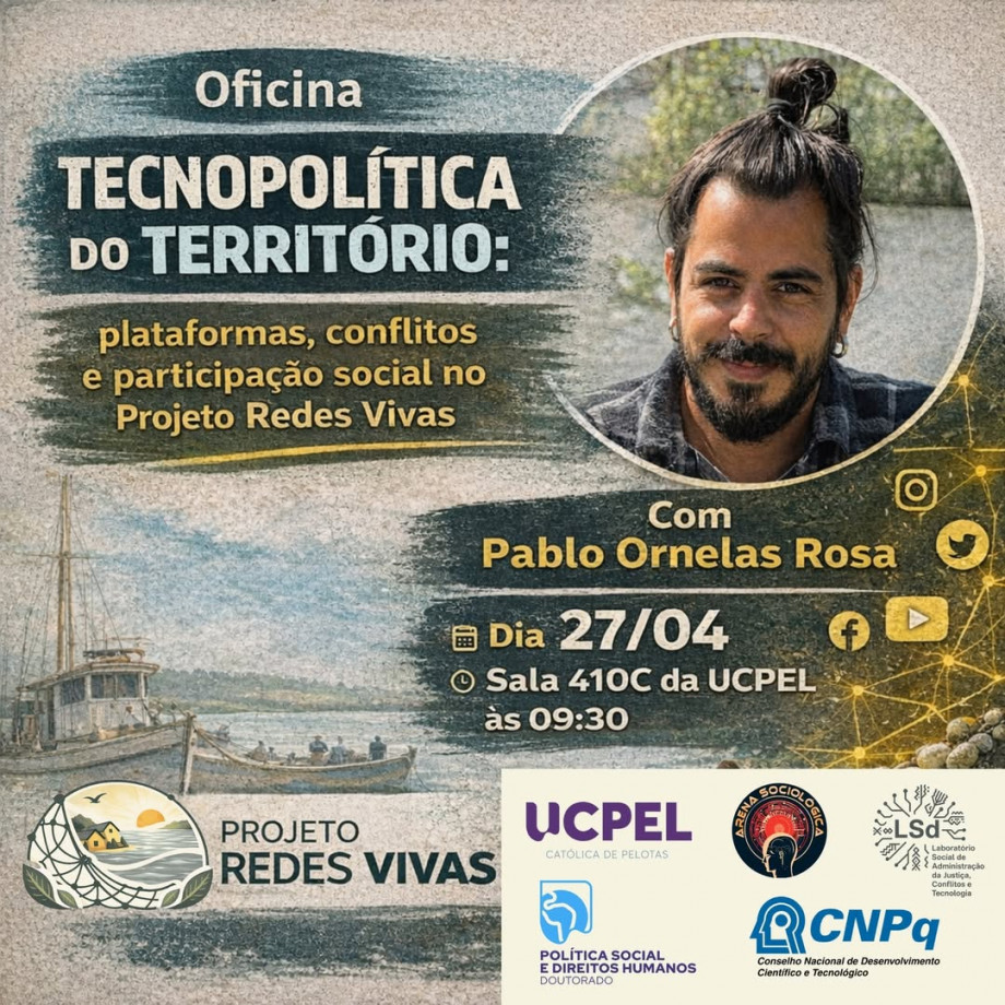 UCPel recebe oficina sobre tecnopolítica e participação social no Projeto Redes Vivas