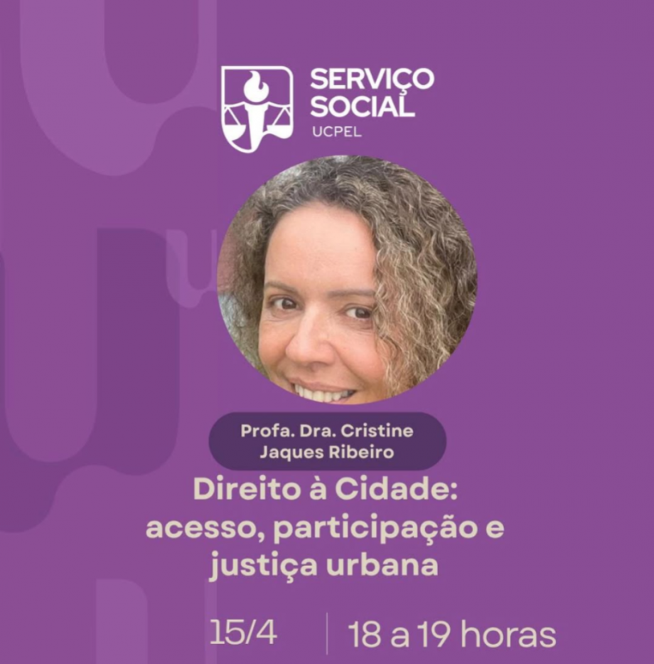 Serviço Social da UCPel promove ciclo de conversas online