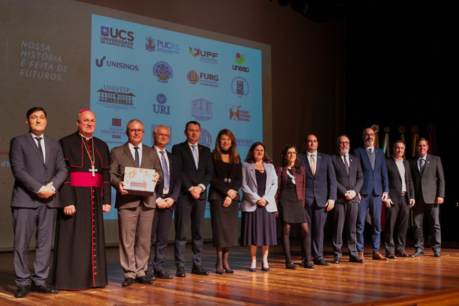 Reitor da UCPel participa de celebração aos 150 anos da imigração italiana