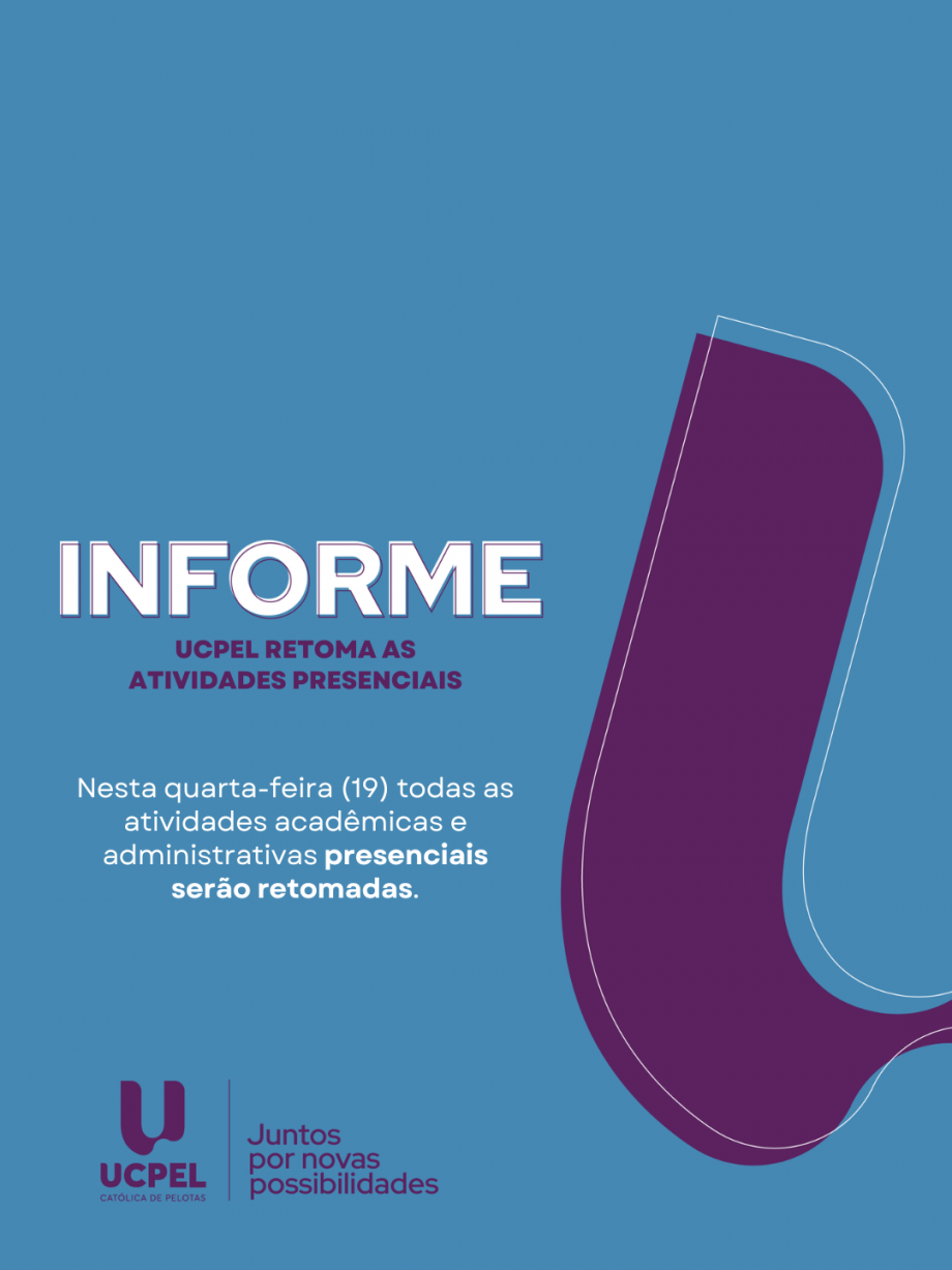UCPel retoma atividades presenciais nesta quarta-feira (19)