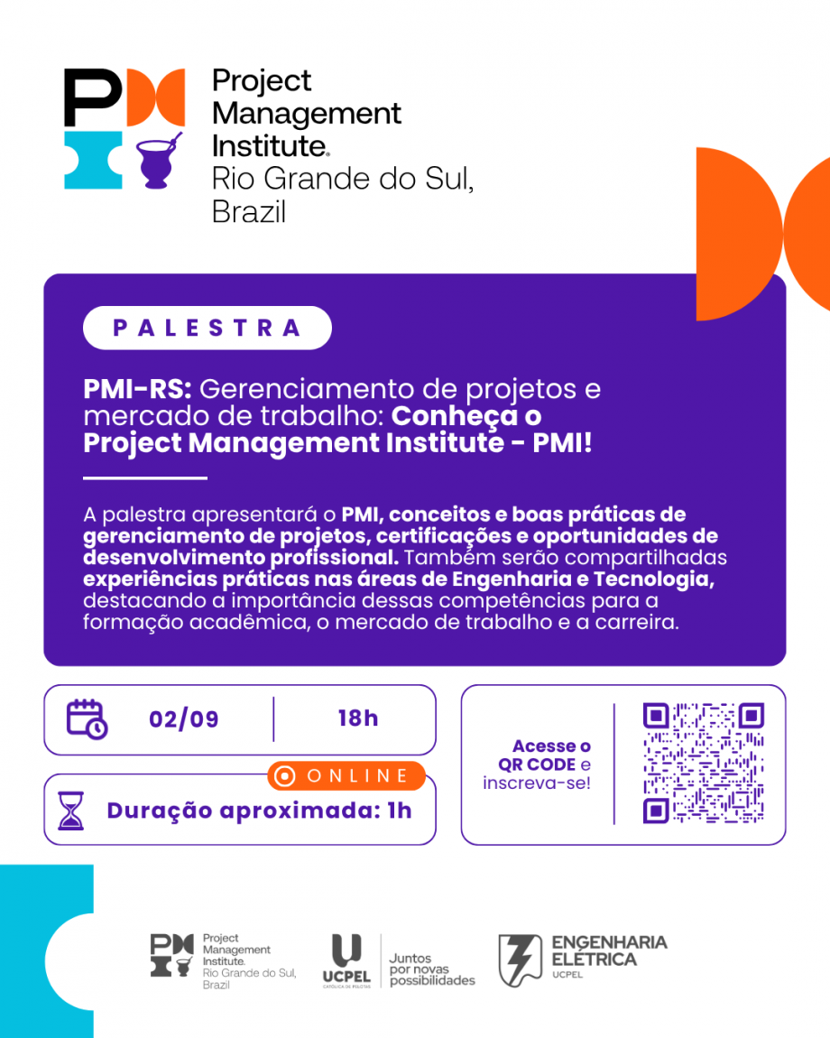 UCPel promove palestra sobre PMI a alunos da Engenharia Elétrica