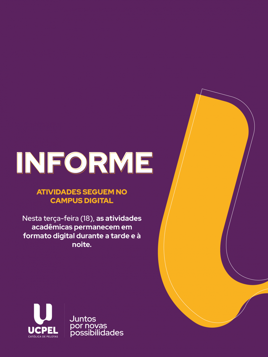 Atividades acadêmicas seguem no Campus Digital durante a tarde e a noite desta terça-feira (18)