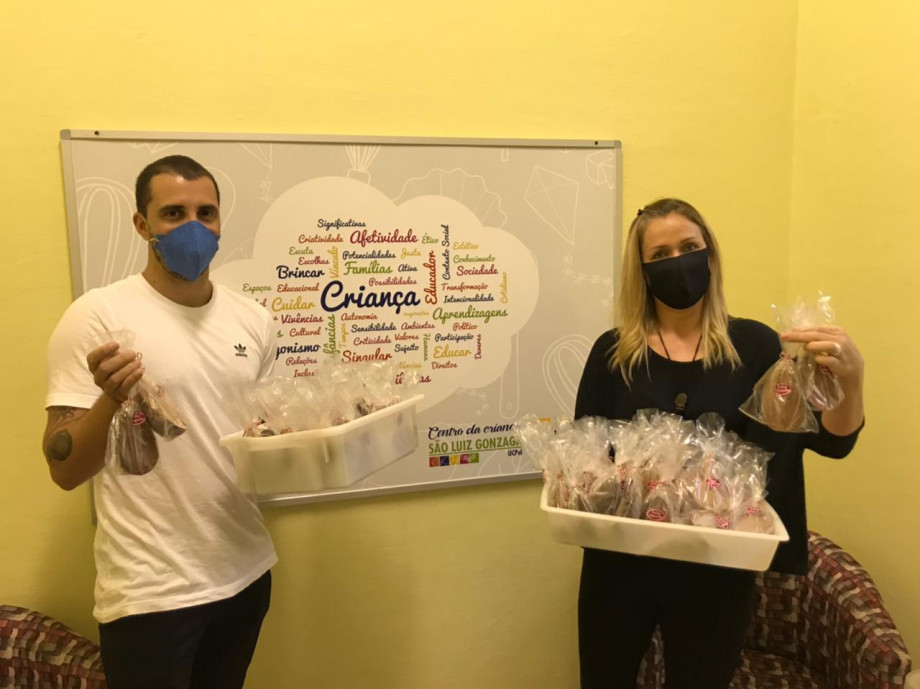 Centro da Criança São Luiz Gonzaga recebe doações de chocolates para a páscoa