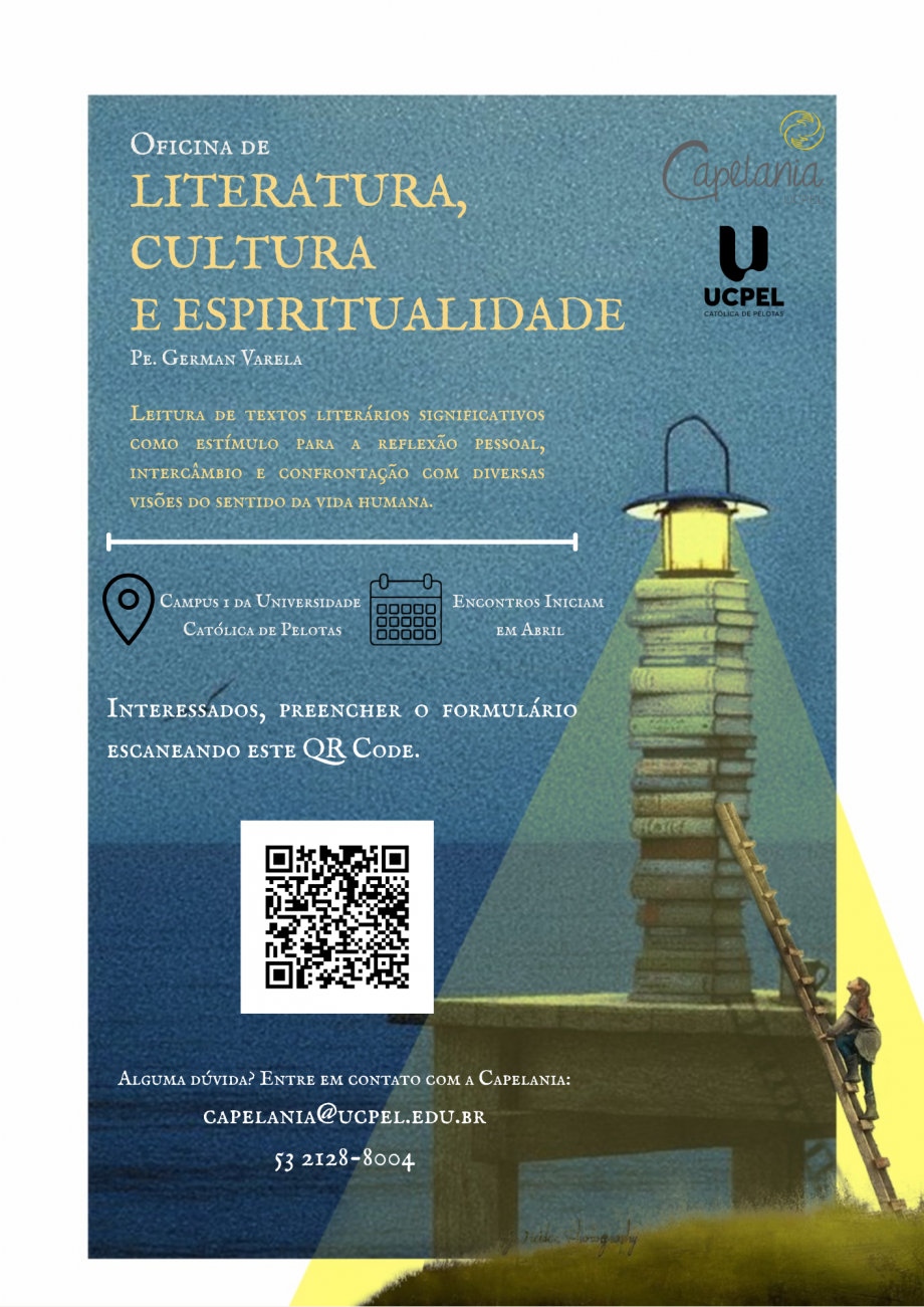 UCPel promove oficina que une literatura, cultura e espiritualidade
