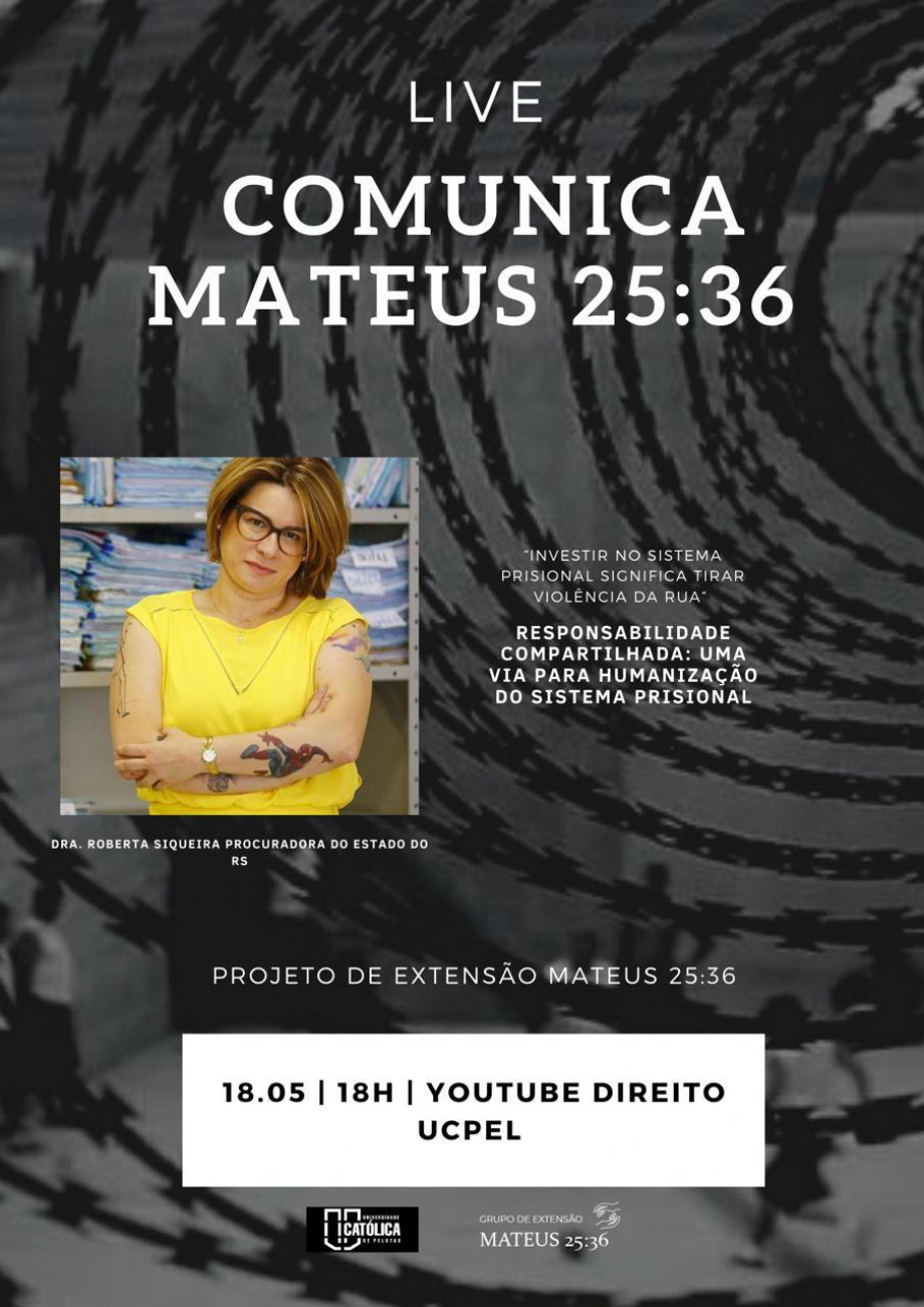 Projeto Mateus 25:36 promove live