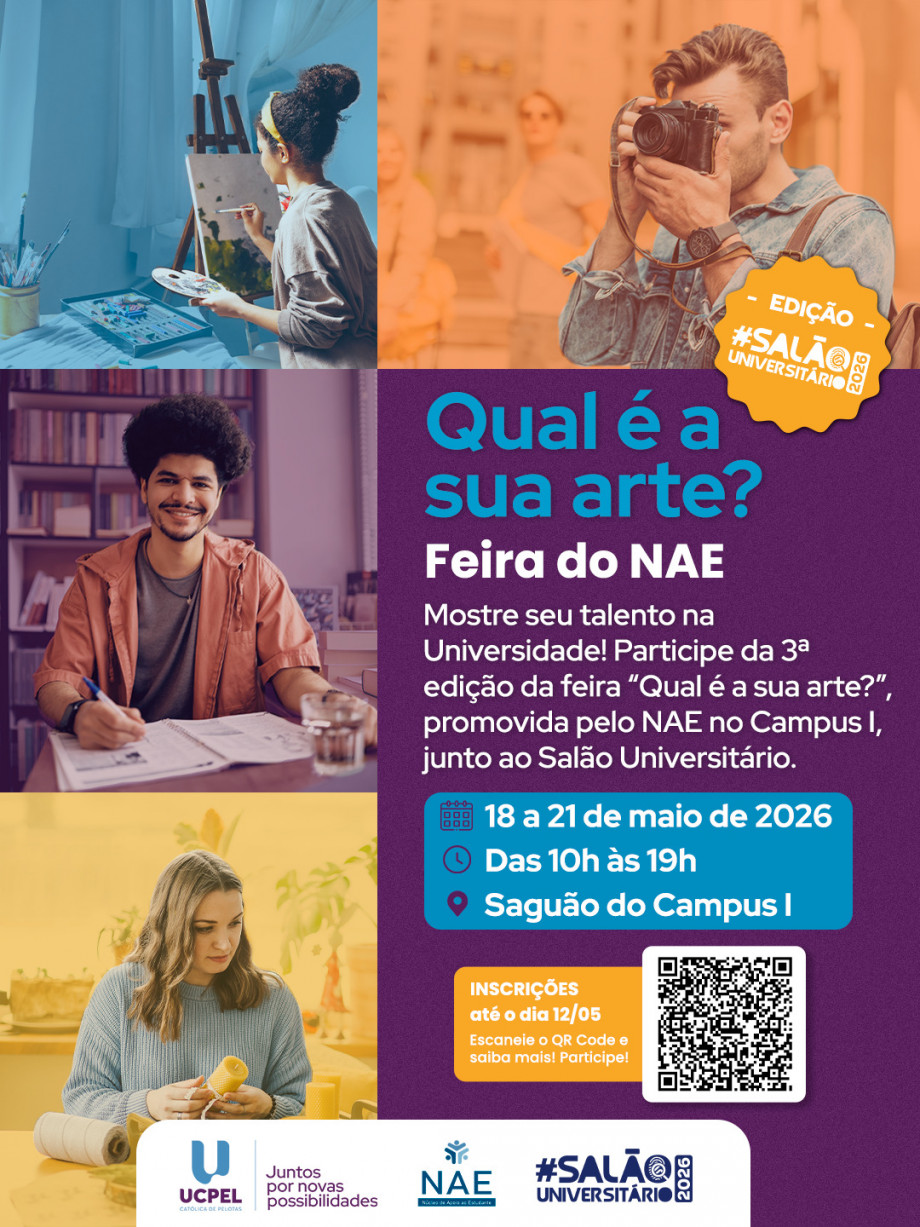 UCPel promove a 3ª edição da “Qual é a sua Arte?”