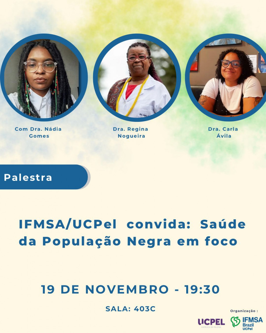 UCPel sedia palestra sobre saúde da população negra