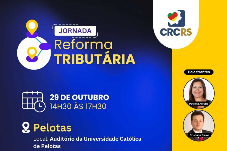 Jornada Reforma Tributária acontece nesta terça (29)