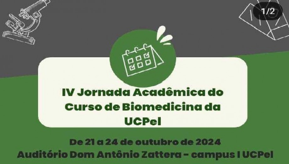 UCPel promove a IV Jornada Acadêmica do curso de Biomedicina