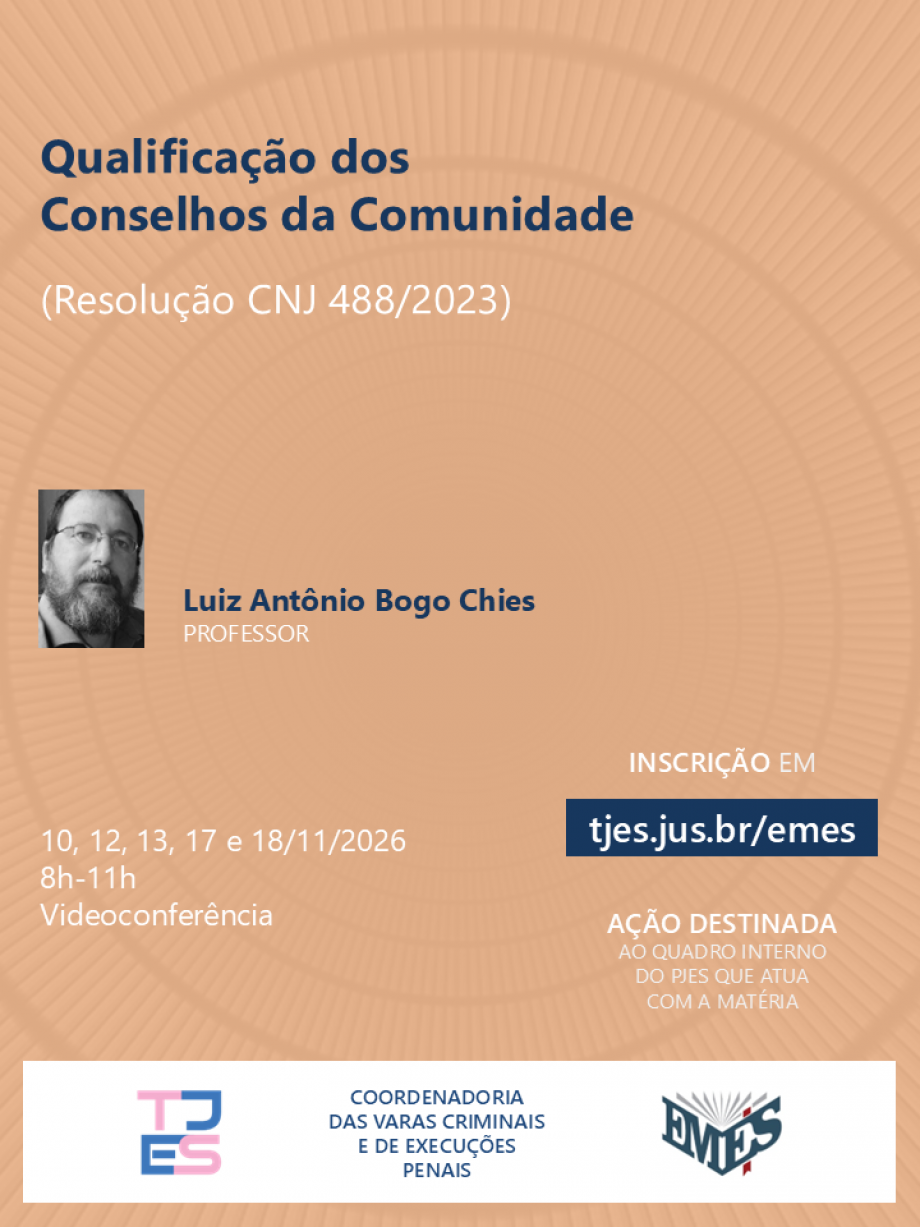 Professor da UCPel ministra curso sobre a qualificação dos Conselhos da Comunidade