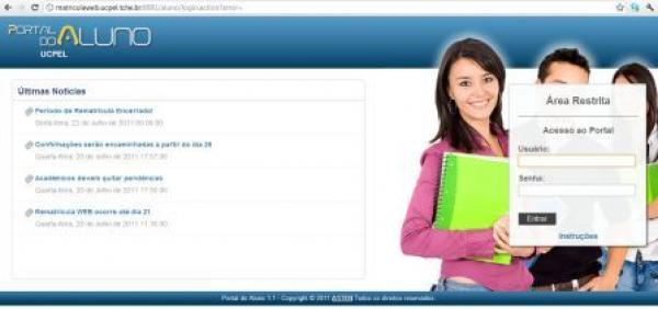 REMATRÍCULA - Portal do aluno estará reaberto