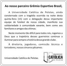 Nota de pesar ao GE Brasil