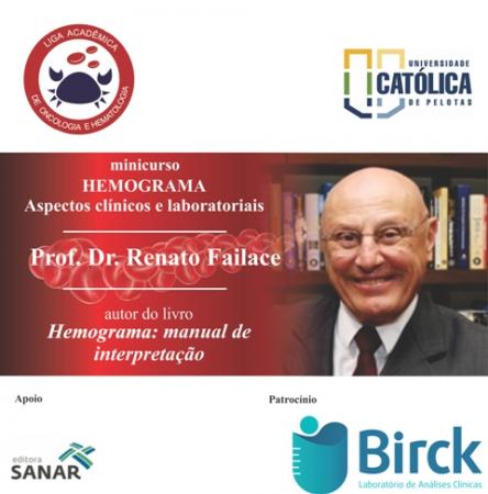 Especialista referência na área de Hematologia apresenta minicurso na UCPel