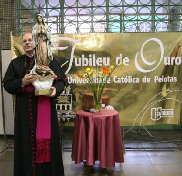 Imagem da Nossa Senhora de Guadalupe visita Campus I