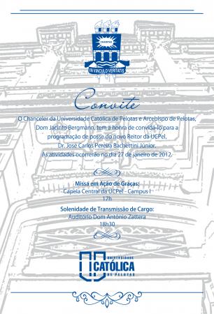 Posse de novo reitor da Católica é dia 27