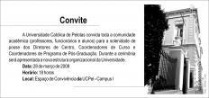 CONVITE à Comunidade Acadêmica