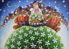 Mulheres coloridas em mundos de sonhos invadem a Galeria da UCPel