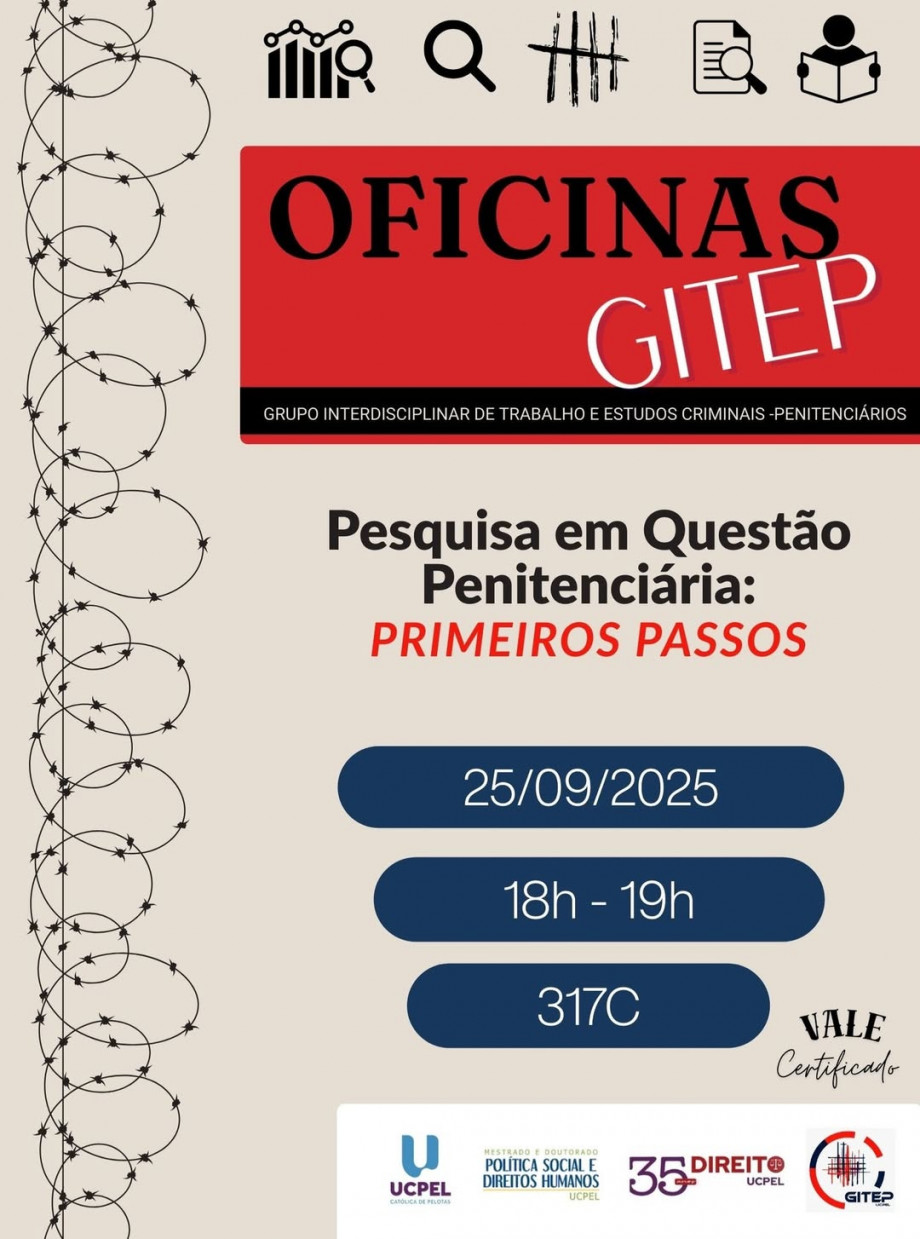 GITEP/UCPel promove oficina de pesquisa com estudantes