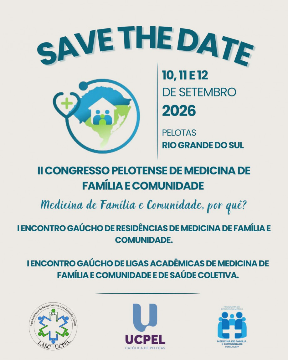 A UCPel recebe II Congresso Pelotense de Medicina de Família e Comunidade