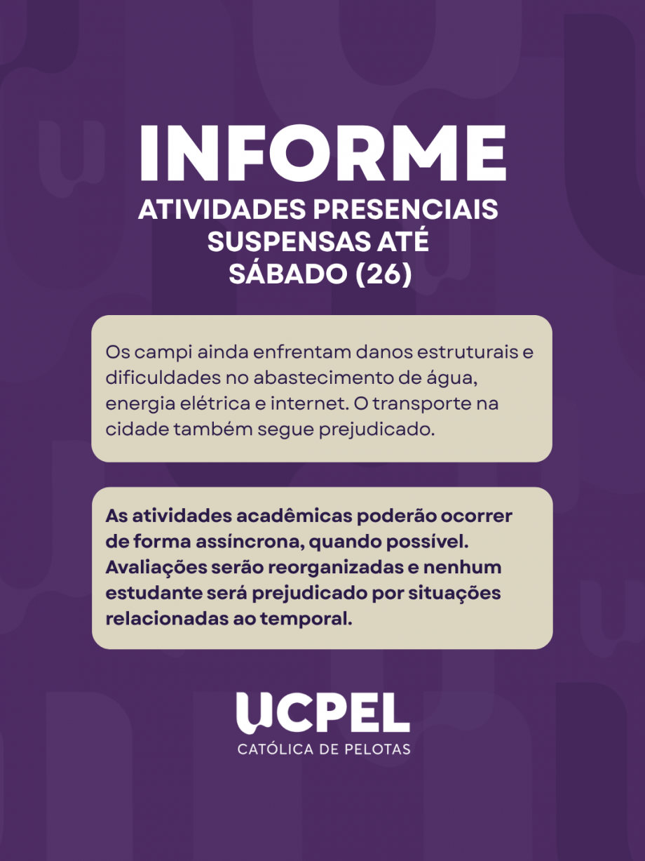 Atividades presenciais permanecem suspensas até sábado (26)